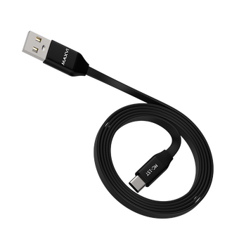  Кабель Maxvi MC-15T black, USB-A-Type-C, 2A 