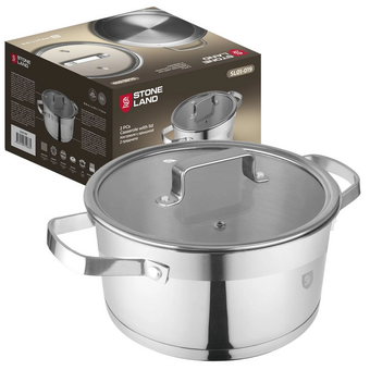  Кастрюля StoneLand SL01-019 нерж 