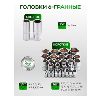  Набор инструментов Rockforce RF-41421+2(63203) 142 + 2 предмета 