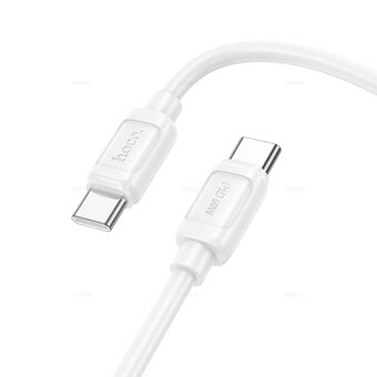  Кабель Hoco X115 Type-C на Type-C 60W 1м силиконовый белый 