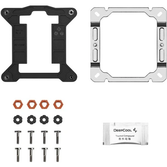  Кулер DEEPCOOL AG500 G2 WH ARGB LGA1851/1700/AM5/AM4 (TDP 250W, PWM, ARGB Fan 120mm, 5 тепл.трубок, белый) Ret 