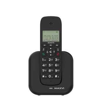  Радиотелефон Maxvi AM-02 черный 