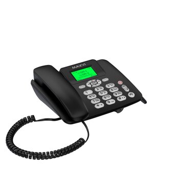  Стационарный телефон Maxvi RT-02 черный 