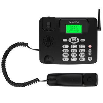  Стационарный телефон Maxvi RT-02 черный 
