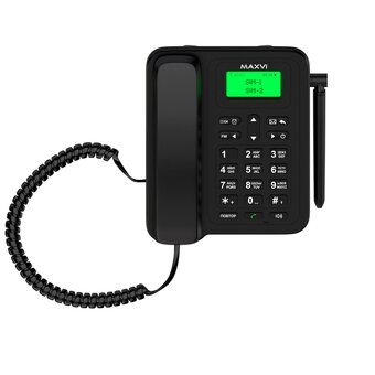  Стационарный телефон Maxvi RT-01 черный 