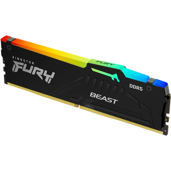  ОЗУ Kingston Fury Beast Black RGB (KF556C40BBA-64) DDR 5 DIMM 64Gb PC44800, 5600Mhz, XMP CL40 (retail) 