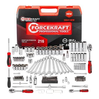  Набор инструментов Forcekraft FK-38841New(50468) 216 предметов 