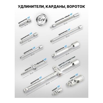  Набор инструментов Forsage F Light-41312-5 DS(64121) 131 предмет 
