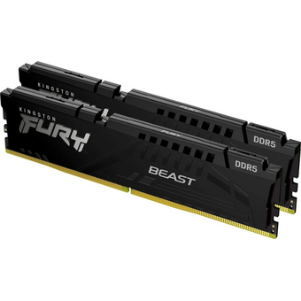  ОЗУ Kingston Fury Beast Black RGB (KF556C40BBAK2-128) DDR 5 DIMM 128Gb PC44800, 5600Mhz, CL40 (Kit of 2) 