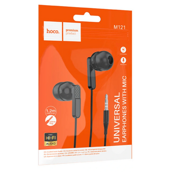  Наушники HOCO M121 Bright universal earphones with microphone черный 