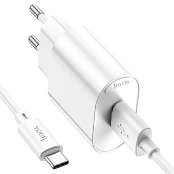  Зарядное устройство HOCO C109A (10.5W) Fighter single port charger (Type-c) (EU) White 