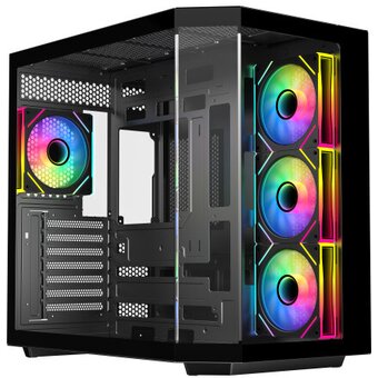  Корпус Eurocase M430ZАF (M430ZF 2ARGB 3_0_2 Black) eATX черный 