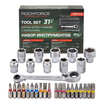  Набор инструментов Rockforce RF-2311-5(64708) 31 предмет 