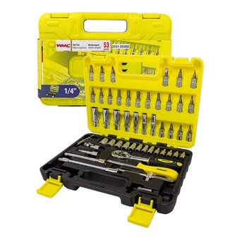  Набор инструментов WMC TOOLS WMC-2531-5 Euro(51117) 53 предмета 