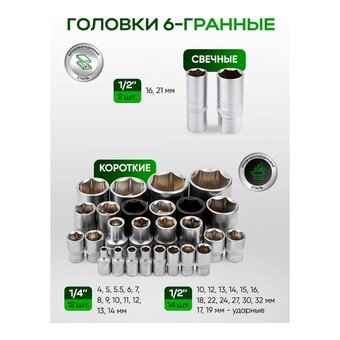  Набор инструментов Rockforce RF-4821-5 Gold(62161) 82+6 предметов 