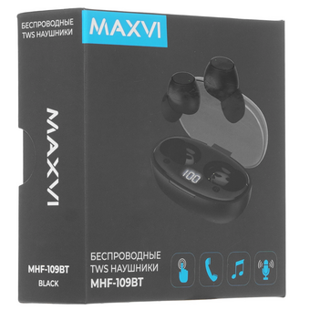  Наушники Maxvi MHF-109BT черный 