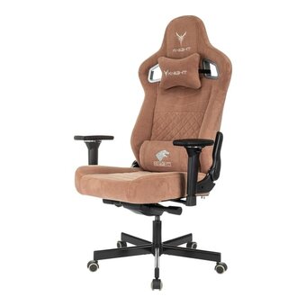  Кресло игровое Knight Hunter VELV90 светло-коричневый Alfa 731 искусственная замша крестов. металл 