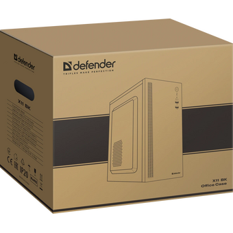  Корпус DEFENDER X11 Pro (25001) Minitower Micro-ATX Mini-ITX W/O PSU 2хUSB1.1+3.0+audio черный 
