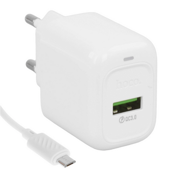  Зарядное устройство Hoco CS52A Micro White 