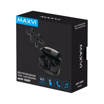  Наушники Maxvi MHF-116BT черный 