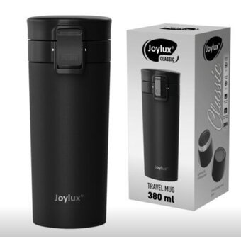  Термокружка JOYLUX Classic 700270 нерж, 380мл черный матовый 