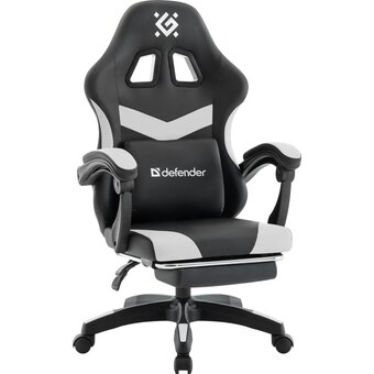  Кресло DEFENDER Runa Pro (64813) Черн/бел 