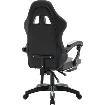  Кресло DEFENDER Runa Pro (64813) Черн/бел 