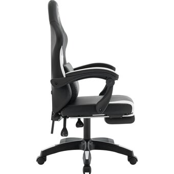  Кресло DEFENDER Runa Pro (64813) Черн/бел 