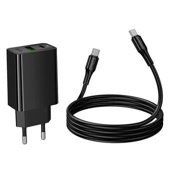  Зарядное устройство Hoco CS94A Type-C/Type-C Black 