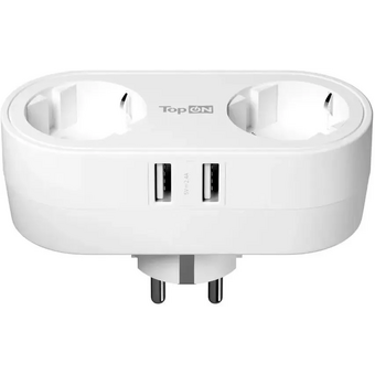  Сетевой фильтр TopON TOP-SL-822E-2A 103099 белый 