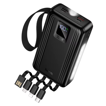  Аккумулятор внешний HOCO J173 Jingyao 22.5W+PD20W+dual lighting four cables 20000mAh черный 