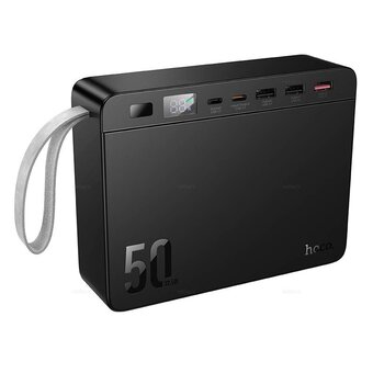  Аккумулятор внешний резервный HOCO J166 Carretera power bank 22.5W+PD20W+lighting 50000mAh черный 