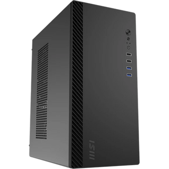  Корпус MSI Pro Shield M100P (306-7G31M21-HH9), без БП, Midi-Tower, 1x80mm, 2xUSB 3.2, 2.0, mATX, mITX Black 