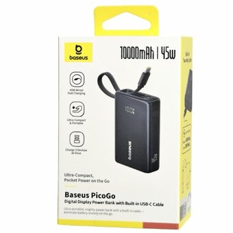  Powerbank Baseus P10076803123-00 PicoGo Digital Display 10000mAh 45W Cosmic Black 