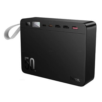  Аккумулятор внешний резервный HOCO J166 Carretera power bank 22.5W+PD20W+lighting 50000mAh черный 