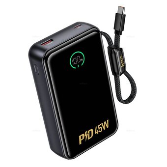  Аккумулятор внешний резервный HOCO Q54 Shine PD45W power bank with cable 20000mAh серый 