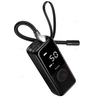  Автомобильный компрессор HOCO ZP18 Enlighten portable smart air pump черный 