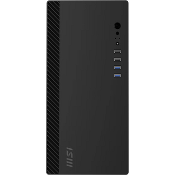  Корпус MSI Pro Shield M100P (306-7G31M21-HH9), без БП, Midi-Tower, 1x80mm, 2xUSB 3.2, 2.0, mATX, mITX Black 