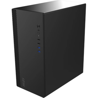  Корпус MSI Pro Shield M100P (306-7G31M21-HH9), без БП, Midi-Tower, 1x80mm, 2xUSB 3.2, 2.0, mATX, mITX Black 