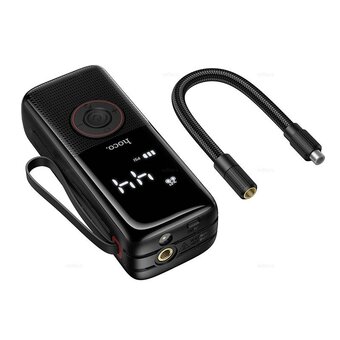  Автомобильный компрессор HOCO ZP18 Enlighten portable smart air pump черный 