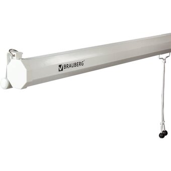  Проекционный экран BRAUBERG 236726 Wall настенный 180х180см матовый, 1:1 