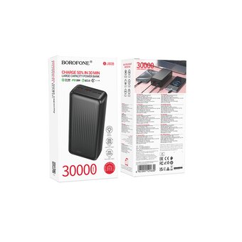  Аккумулятор внешний BOROFONE BJ80B 22.5W+PD20W 30000mAh чёрный 