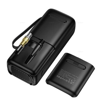  Автомобильный компрессор HOCO ZP18 Enlighten portable smart air pump черный 