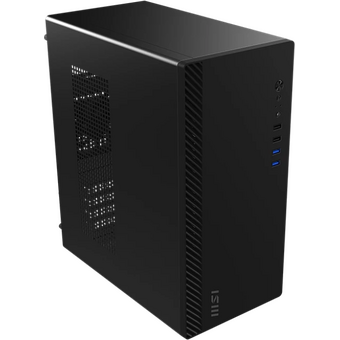  Корпус MSI Pro Shield M100P (306-7G31M21-HH9), без БП, Midi-Tower, 1x80mm, 2xUSB 3.2, 2.0, mATX, mITX Black 