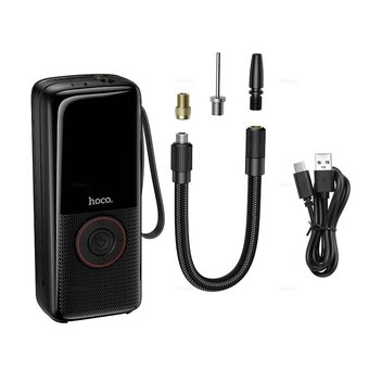  Автомобильный компрессор HOCO ZP18 Enlighten portable smart air pump черный 