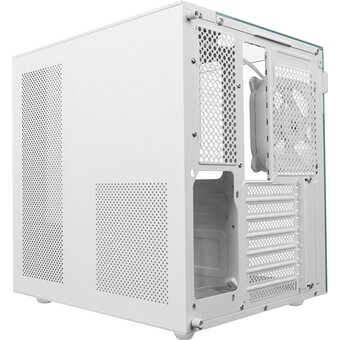  Корпус DEFENDER CryoCube (25204) Miditower ATX Micro-ATX Mini-ITX W/O PSU 3x12cm Fan USB1.1+3.0+Type-C+audio белый с окном 