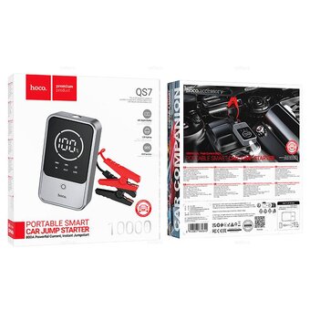  Аккумулятор внешний резервный HOCO QS7 Source smart emergency start-up power bank 10000mAh серый 