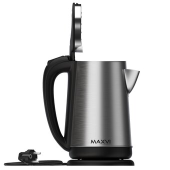  Электрочайник Maxvi KE1822S серебристо-черный 
