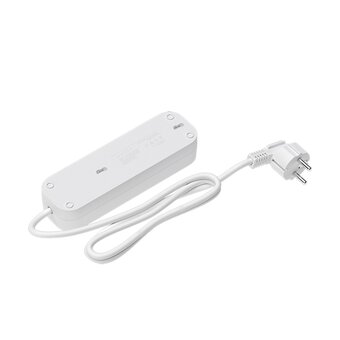  Сетевой удлинитель Maxvi PS-415, 10A, 2300Вт, 3 гнезда, с заземлением, 1.5м, белый 