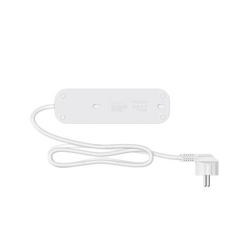  Сетевой удлинитель Maxvi PS-415, 10A, 2300Вт, 3 гнезда, с заземлением, 1.5м, белый 